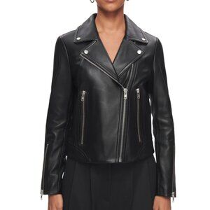 Women's Leather Biker Jacket